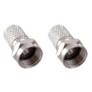 F-Stecker 5.5 mm Male Silber