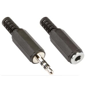 Audio-Stecker-Kit 3.5 mm Schwarz