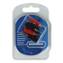 Audio-Stecker-Kit Banana Schwarz/Rot