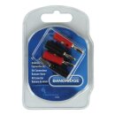 Audio-Stecker-Kit Banana Schwarz/Rot