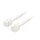 Telefonkabel RJ11 (6P4C) female - RJ11 (6P4C) female flach 5.00 m Weiss