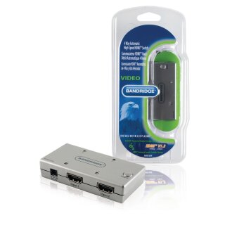 4-Port HDMI Schalter Silber