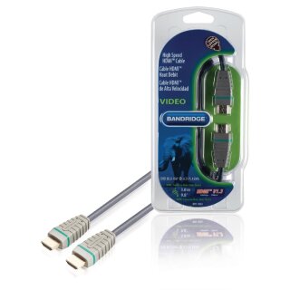 High Speed HDMI Kabel HDMI Anschluss - HDMI Anschluss 3.00 m Blau