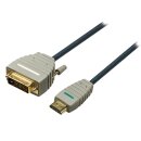 High Speed HDMI Kabel HDMI Anschluss - DVI-D 24+1p Stecker 2.00 m Blau