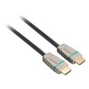 High Speed HDMI Kabel mit Ethernet HDMI Anschluss - HDMI Anschluss 5.00 m Blau