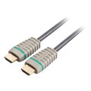 High Speed HDMI Kabel mit Ethernet HDMI Anschluss - HDMI Anschluss 15.0 m Blau