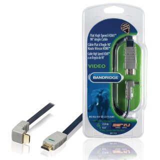 High Speed HDMI Kabel HDMI Anschluss - HDMI Anschluss 2.00 m Blau