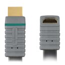 High Speed HDMI Kabel mit Ethernet HDMI Anschluss - HDMI Anschluss abgewinkelt 270° 1.00 m Blau