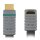 High Speed HDMI Kabel mit Ethernet HDMI Anschluss - HDMI Anschluss abgewinkelt 270° 1.00 m Blau