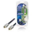 High Speed HDMI Kabel mit Ethernet HDMI Anschluss - HDMI Anschluss 0.50 m Blau