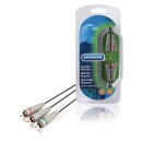 Component-Video-Kabel 3x RCA male - 3x RCA male 1.00 m Blau