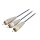 Composite-Videokabel 3x RCA male - 3x RCA male 1.00 m Blau