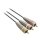 Composite-Videokabel 3x RCA male - 3x RCA male 1.00 m Blau