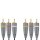Composite-Videokabel 3x RCA male - 3x RCA male 2.00 m Blau