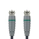 Antennenkabel F-male - F-male 1.00 m Blau