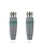 Antennenkabel F-male - F-male 0.50 m Weiss