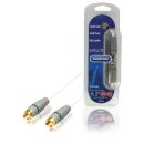 Antennenkabel F-male - F-male 1.00 m Weiss