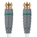 Antennenkabel F-male - F-male 1.00 m Weiss