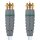 Antennenkabel F-male - F-male 1.00 m Weiss