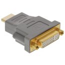 High-Speed-HDMI Adapter HDMI Anschluss - DVI-D 24+1p Buchse Grau