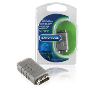 High-Speed-HDMI mit Ethernet-Adapter HDMI-Buchse - HDMI-Buchse Grau