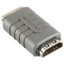 High-Speed-HDMI mit Ethernet-Adapter HDMI-Buchse - HDMI-Buchse Grau