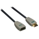 High Speed HDMI Kabel mit Ethernet HDMI Anschluss - HDMI-Buchse 0.30 m Blau