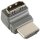 High-Speed-HDMI mit Ethernet-Adapter 270° abgewinkelt HDMI Anschluss - HDMI-Buchse Grau