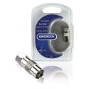 Coax-Adapter F F-male - Koax-Kupplung Silber