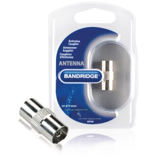 Koax-Adapter Koax-Kupplung - Koax-Kupplung Silber