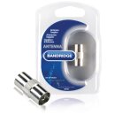 Koax-Adapter Koax-Kupplung - Koax-Kupplung Silber