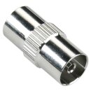 Koax-Adapter Koax-Kupplung - Koax-Kupplung Silber