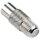 Coax-Adapter F Koax-Stecker - F female Silber