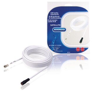 Antennen-Kabel Kit F-Anschluss Weiss