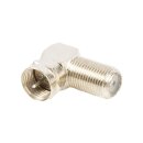 Coax-Adapter F F-male - F female Silber