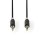 Stereo Audiokabel | 3,5-mm-Stecker  -  3,5-mm-Stecker | 1,0 m | Anthrazit