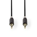 Stereo Audiokabel | 3,5-mm-Stecker  -  3,5-mm-Stecker | 2,0 m | Anthrazit