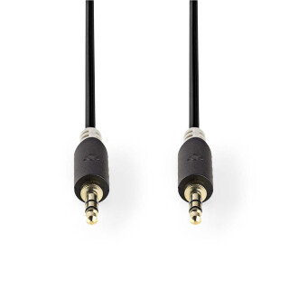 Stereo Audiokabel | 3,5-mm-Stecker  -  3,5-mm-Stecker | 3,0 m | Anthrazit