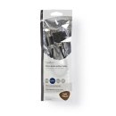 Stereo Audiokabel | 3,5-mm-Stecker  -  2x 3,5-mm-Buchse | 0,2 m | Anthrazit