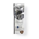 Stereo Audiokabel | 3,5-mm-Stecker  -  2x 3,5-mm-Buchse | 0,2 m | Anthrazit