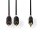 Stereo Audiokabel | 3,5-mm-Stecker  -  2x Cinch-Stecker | 1,0 m | Anthrazit