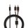 Stereo Audiokabel | 3,5-mm-Stecker  -  2x Cinch-Stecker | 2,0 m | Anthrazit