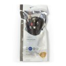 Stereo Audiokabel | 3,5-mm-Stecker  -  2x Cinch-Stecker | 3,0 m | Anthrazit