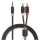 Stereo Audiokabel | 3,5-mm-Stecker  -  2x Cinch-Stecker | 3,0 m | Anthrazit