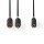 Stereo Audiokabel | 2x Cinch-Stecker  -  3,5-mm-Buchse | 0,2 m | Anthrazit