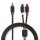 Subwoofer Kabel | Cinch-Stecker  -  2x Cinch-Buchse | 0,2 m | Anthrazit