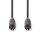 Optisches Audiokabel | TosLink-Stecker  -  TosLink-Stecker | 1,0 m | Anthrazit