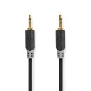 Stereo Audiokabel | 3,5-mm-Stecker  -  3,5-mm-Stecker | 0,5 m | Anthrazit