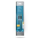 Stereo Audiokabel | 3,5-mm-Stecker  -  3,5-mm-Stecker | 1,0 m | Anthrazit