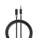 Stereo Audiokabel | 3,5-mm-Stecker  -  3,5-mm-Buchse | 3,0 m | Anthrazit